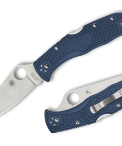 Spyderco C243PCBL Endela Lightweight Folder with SPY27 PlainEdge Blade and Cobalt Blue FRN Handles