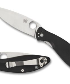 Spyderco C252GP Astute Liner Lock Knife Black G-10 (3" Satin) C252GP
