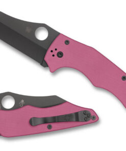 Spyderco C253GPNBKP YoJumbo Pink G-10 Black Blade SPRINT