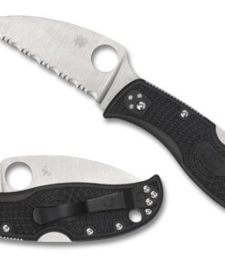 Spyderco C254SBK RockJumper Black FRN Serrated Blade Knife