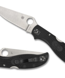Spyderco C258PBK Stretch 2 XL Lightweight Folding Knife VG10 Plain Blade Blk FRN