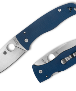 Spyderco C263GPCBL Bodacious Compression Lock Folder with SPY27 Blade and Cobalt Blue G10 Handles
