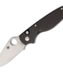 Spyderco  C275CFP BUTTONUP™ Button Lock Knife Carbon Fiber Satin Plain Edge