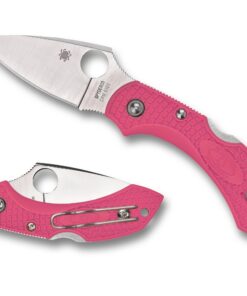 Spyderco C28FPPNS30V2 Dragonfly 2 Pink Heals Lightweight Knife Pink (2.3" Satin)