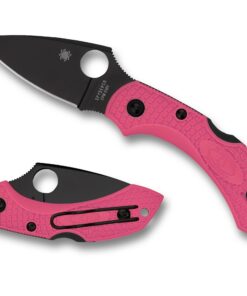 Spyderco C28FPPNS30VBK2 Dragonfly 2 Pink Heals Lightweight Knife Pink 2.3" Black