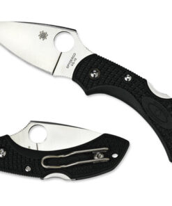Spyderco C28PBK2 Dragonfly 2 Plain Edge Black FRN
