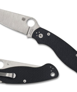 Spyderco C36CFP2 MILITARY™ 2 Sprint Run Compression Lock Knife Plain Edge Satin CPM-S90V Blade with Carbon Fiber Handles