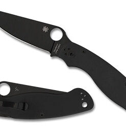 Spyderco C36GPBK2 MILITARY™ 2 Compression Lock Folder Black DLC CPM-S30V Plain Blade with Black G10 Handles