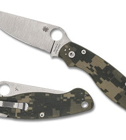 Spyderco C36GPCMO2 MILITARY™ 2 Compression Lock Folder Satin CPM-S30V Plain Edge Blade with Camo G10 Handles