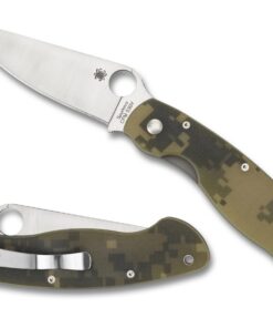 Spyderco C36GPCMO MILITARY™ Model Digital Camo G-10 Knife /Plain Edge (S30V)