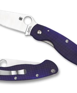 Spyderco C36GPDBL MILITARY™ Model G-10 DARK BLUE Plain Edge CPM S110V Knife