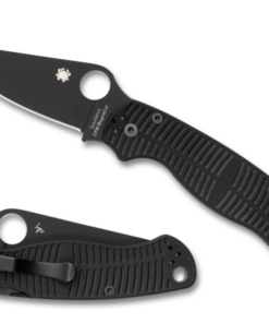 Spyderco C81GMCBKP2 Paramilitary 2 Salt Compression Lock Knife Plain Magncut Blade with Black G10 Handles