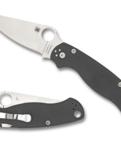 Spyderco C81GPDGY2 Paramilitary 2 Dark Gray G10 Maxamet Plain Blade