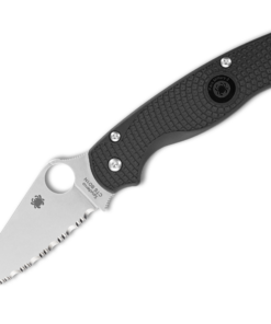 Spyderco C81SBK2 Paramilitary 2 Lightweight SpyderEdge Satin CTS BD1N Blade with Black FRN Handle
