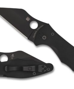 Spyderco C85GPBBK2 Yojimbo 2 Folder Plain Black G-10 Handle Black Blade