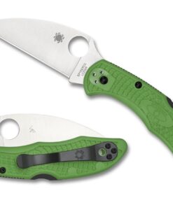 Spyderco C88FPWCGR2 Salt 2 Wharncliffe Knife Green FRN (3" Satin)