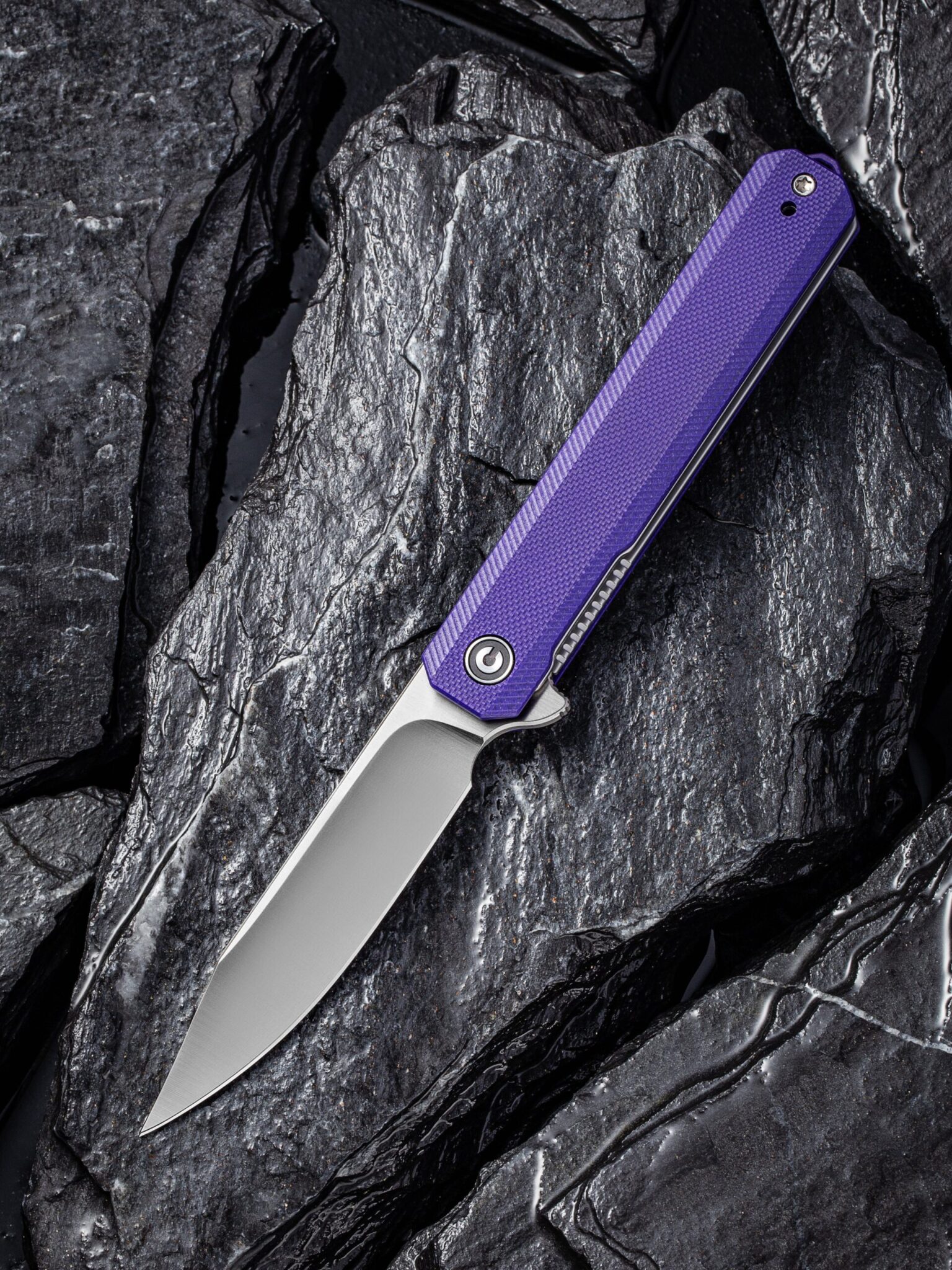 We Knife - CIVIVI Chronic Liner Lock Flipper G10 Purple Knife