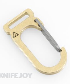 Zach Wood Custom Tools Billit Bill Carabiner Brass with Titanium Gate