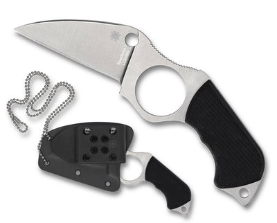 Spyderco FB14P5 Swick 5 Large Plain Edge Black G-10 Knife