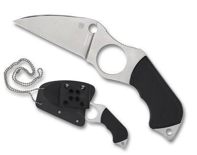 Spyderco FB14P6 Swick 6 Small Plain Edge Black G-10 Knife