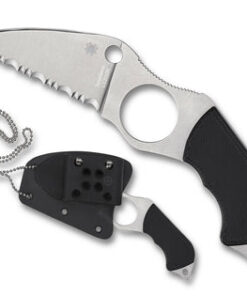 Spyderco FB14S6 Swick 6 Small Serrated Edge Black G-10 Knife