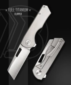 Brian Brown Knives Yeager-M Flipper KnifeJoy Exclusive Full Titanium Knife