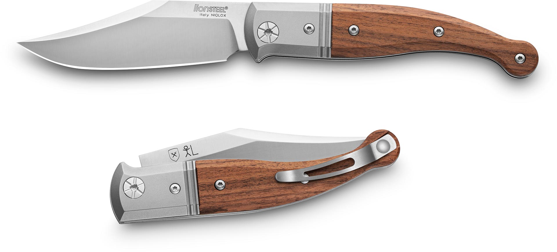 Lionsteel LSTGT01ST Gitano Hunter Santos Wood Slip Joint Knife
