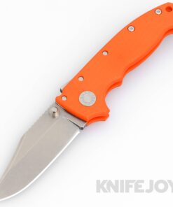 Demko Knives AD20 KnifeJoy Exclusive Bowie 20CV No Slot Blade with Orange G10 Handles