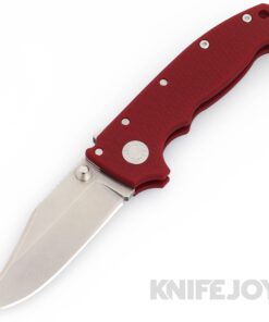 Demko Knives AD20 KnifeJoy Exclusive Bowie 20CV No Slot Blade with Red G10 Handles