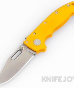 Demko Knives AD20 KnifeJoy Exclusive Bowie 20CV Blade with Yellow Number 2 G10 Handles