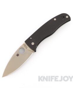 Spyderco C263CFP90V Bodacious Compression Lock Knife Plain Stonewashed S90V Blade with Carbon Fiber Handles
