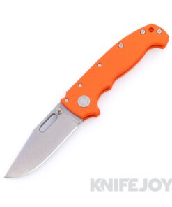 Demko Knives MGAD20 V1 Clip Point 3V Blade with Orange Textured G10 Handles
