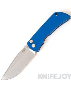 McNees Knives PM Mac 2 Auto PROTOTYPE Satin Blade with Matte Blue Handle