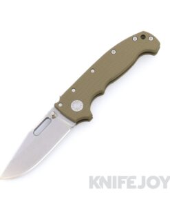 Demko Knives MGAD20 V1 Clip Point 3V Blade with OD Green Textured G10 Handles