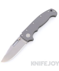 Demko Knives MGAD20 V1 Clip Point 3V Blade with Grey Textured G10 Handles