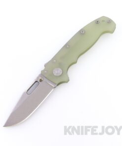 Demko Knives MGAD20 V1 Clip Point 3V Blade with Natural Textured G10 Handles