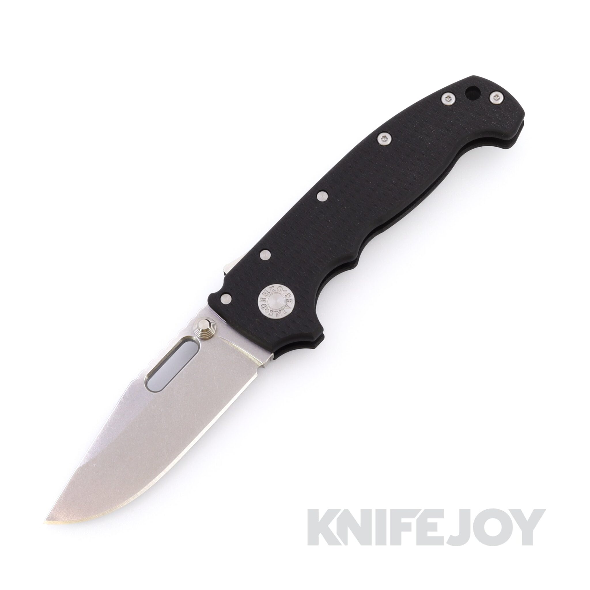 Demko Knives MGAD20 V1 Clip Point 3V Blade with Black Textured G10 Handles