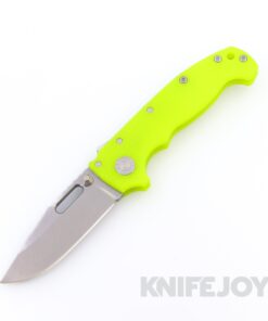 Demko Knives MGAD20 V1 Clip Point 3V Blade with Dayglow Textured G10 Handles