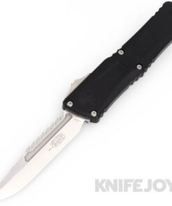MICROTECH 1217-10S Combat Troodon OTF Auto GEN III Signature Series Interceptor Stonewash Standard Blade with Black Aluminum Handles