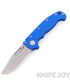 Demko Knives MGAD20 V1 Clip Point 3V Blade with Blue Textured G10 Handles