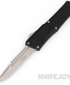 MICROTECH 1217-10APS Combat Troodon OTF Auto GEN III Signature Series Interceptor Apocalyptic Standard Blade with Black Aluminum Handles