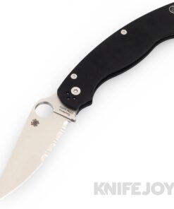Spyderco C36GPS2 MILITARY™ 2 Knife Combination Edge Satin Blade with Black G10 Handles