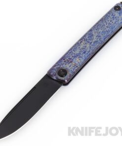 Medford Knives Gentleman Jack-2 S45VN DLC Drop Point Blade with Flamed/ Acid Etch Handles/ PVD Hardware and DLC Clip