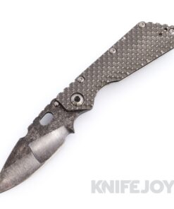 Mick Strider Custom Knives SMF Nightmare Grind with Top Trisula Swedge Dark Acid Wash Magnacut Blade with Double Gunner Grip Titanium Handles