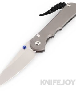 Chris Reeve Knives Large Inkosi Plain Insingo Magnacut Blade with Glass Blasted Titanium Handles