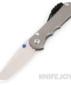 Chris Reeve Knives Large Inkosi Plain Tanto Magnacut Blade with Glass Blasted Titanium Handles