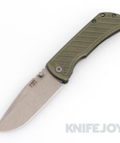 McNees Knives PM Mac2 3.5"- Gen2 Magnacut Blade and Atomic Green/ Bronze Fastback Titanium Handles