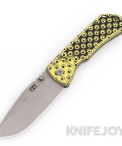 McNees Knives PM Mac2 3.5"- Gen2 Magnacut Blade and Atomic Yellow/ Black G10 Handles