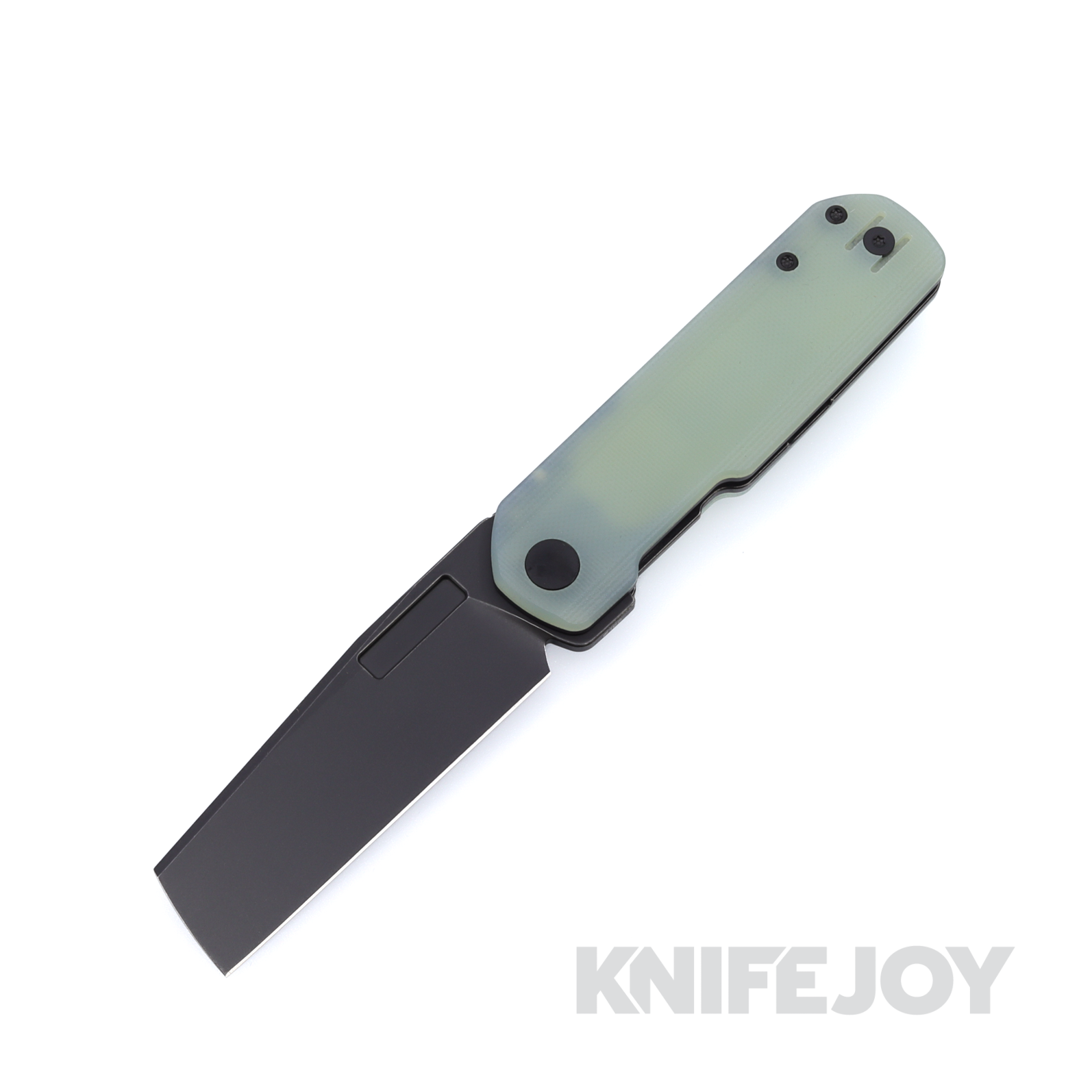 Vero Engineering Avid 2 Blackwash S45VN Cleaver Blade with Jade G10 Handles