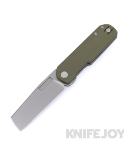 Vero Engineering Avid 2 Stonewash S45VN Cleaver Blade with OD Green G10 Handles